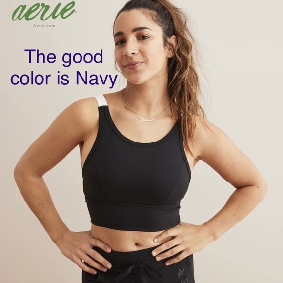 2/70$ AERIE beautiful Sport Bra Navy - Picture 1 of 5